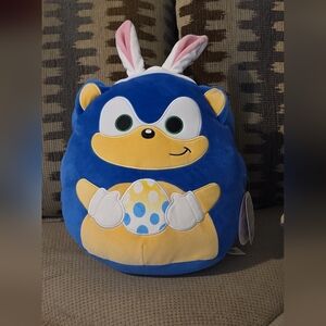 New Squishmallows Sonic with Bunny Ears 12" Plush. Sonic The Hedgehog. Sega.